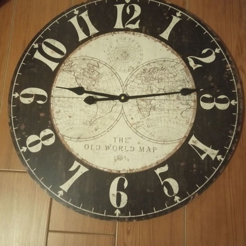 Wall clock used, 60cm diameter, analog