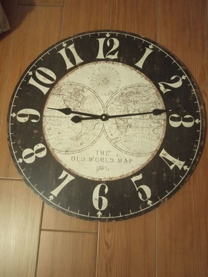 Wall clock used, 60cm diameter, analog
