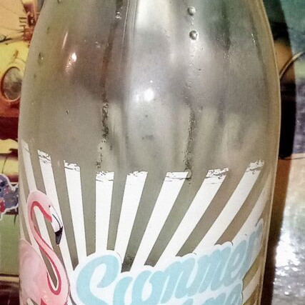 Cerve 2019 water bottle used, glass 1000ml