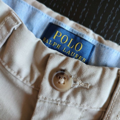 Ralph Lauren cotton beige shorts for 2-year-old boy new