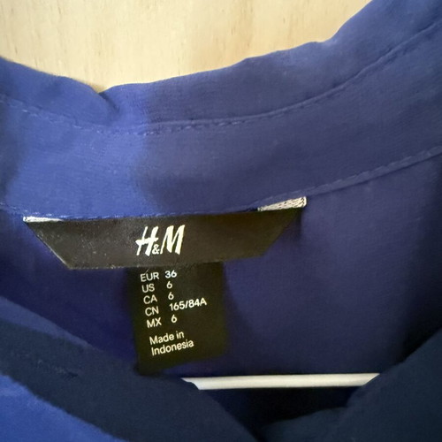 H&M shirt like new, blue, size S