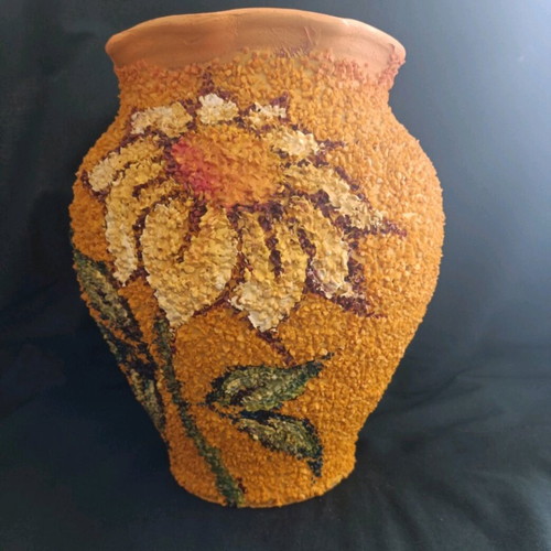 Handmade clay vase used in good condition
