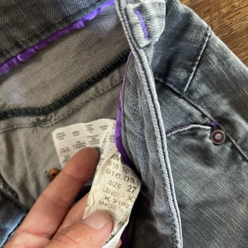 Women's jeans used, size 27, grey