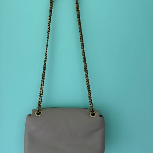 Roberto Cavalli beige shoulder bag like new with chain