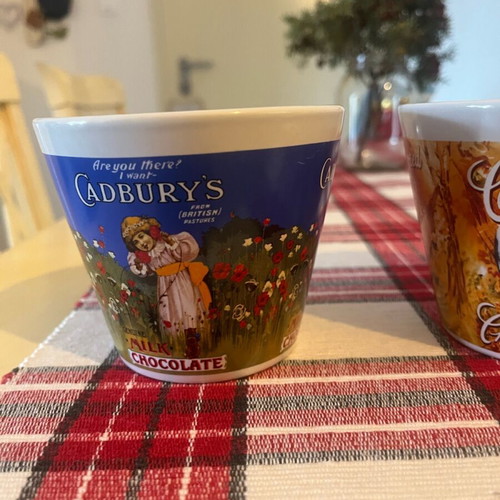 Cadbury’s collectible mugs used, set of 2 pieces