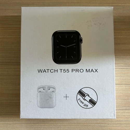 Watch T55 Pro Max with earbuds, new