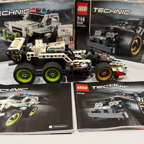 Lego Technic 42046 and 42047 used with boxes and instructions