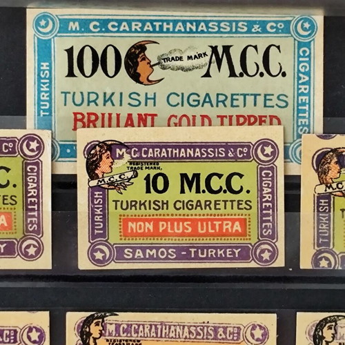M.C. Carathanassis & Co. Cigarette Labels like new