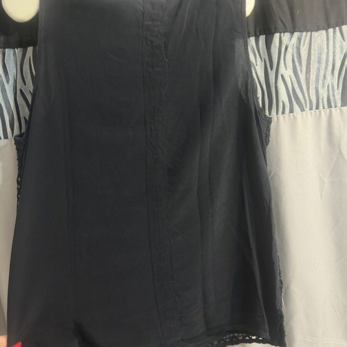 Silk blouse black, like new, size S