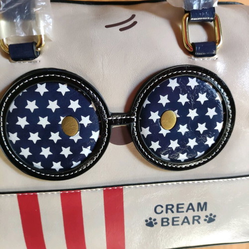 Shoulder bag Cream Bear with star details