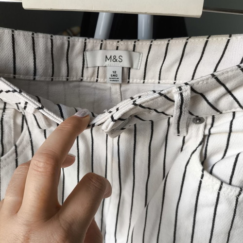 Striped jeans large, like new, Marks & Spencer