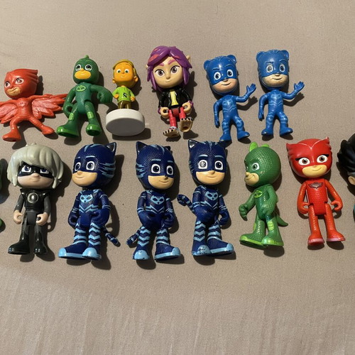 PJ Masks set of 14 figures, heroes and villains