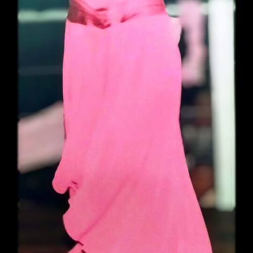 Gizia evening dress with satin and organza