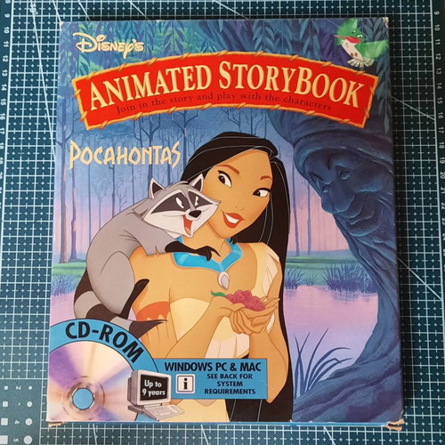 Disney's Animated Storybook Pocahontas 1995 Big Box PC Mac game