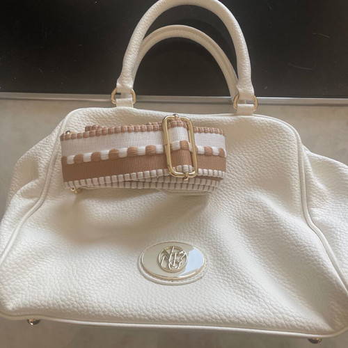 Y Not? Happy Boston shoulder bag white new