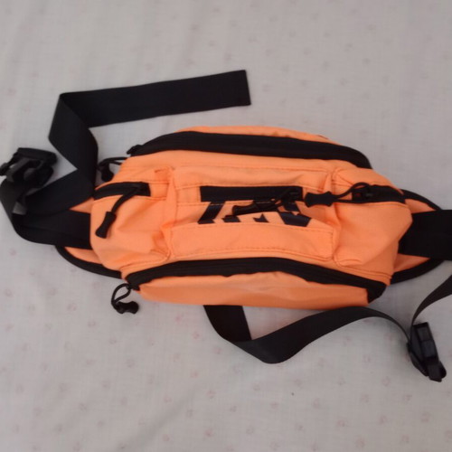 Large waist bag new, waterproof, orange fluorescent color