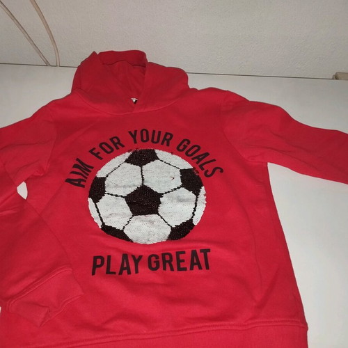 H&M sweatshirt with reversible sequins, like new, age 9-10