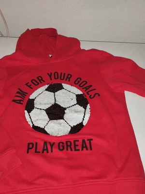 H&M sweatshirt with reversible sequins, like new, age 9-10