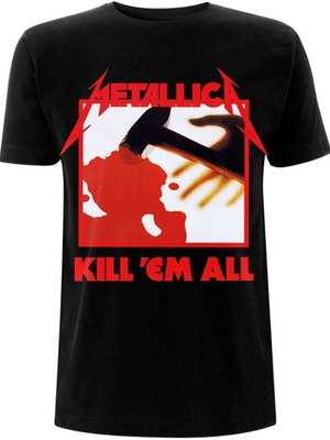 Metallica Unisex T-Shirt Kill 'Em All Tracks XL Black