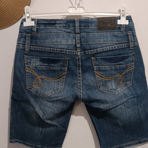 Fresh denim bermuda shorts like new, blue, size S / 36 / 8
