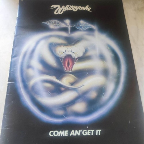 Whitesnake Come An' Get It 1981 tour program used