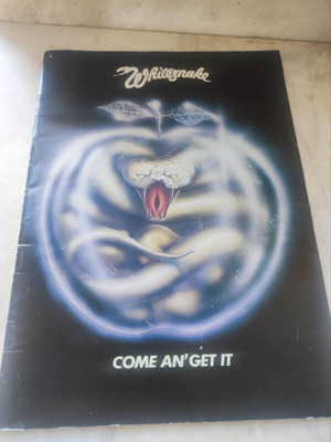 Whitesnake Come An' Get It 1981 tour program used