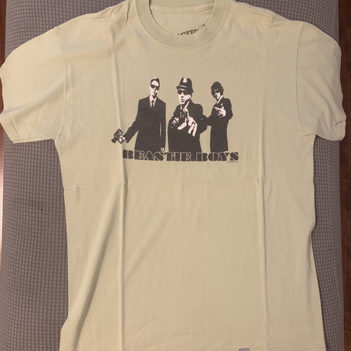 Beastie Boys Cut Out T-Shirt 2007 used, lime green cream, size M