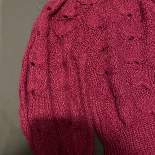 Vintage knitted sweater like new, purple, size M-L