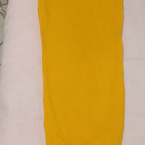Cool Yellow Pants like new with elastic waist and cuffs