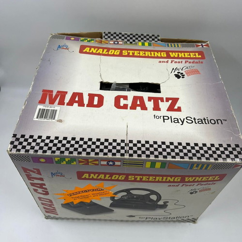 Mad Catz Analog Steering Wheel and Pedals used for Playstation 1