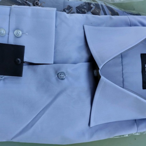Men's dress shirts new, size L, gray and blue, set of 2
