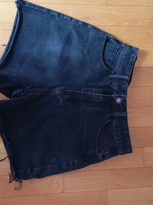 Black jorts like new, size XS