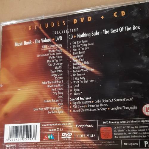 Alice in Chains Music Bank/Nothing Safe CD/DVD used double collection