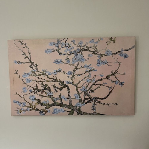 Canvas painting Almond Blossoms by Vincent van Gogh, new, 65x40cm