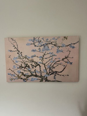Canvas painting Almond Blossoms by Vincent van Gogh, new, 65x40cm