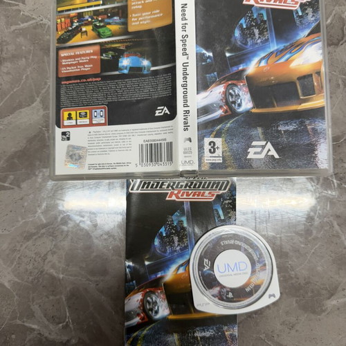 Need for Speed Underground Rivals PSP game like new, full CiB PAL edition