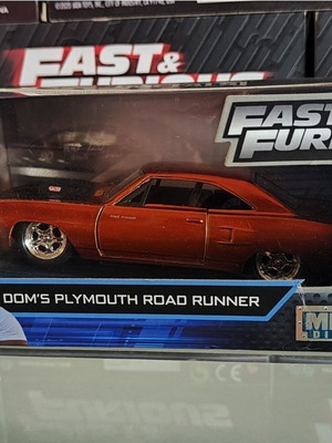 Fast & Furious Dom's Plymouth Road Runner metal model like new