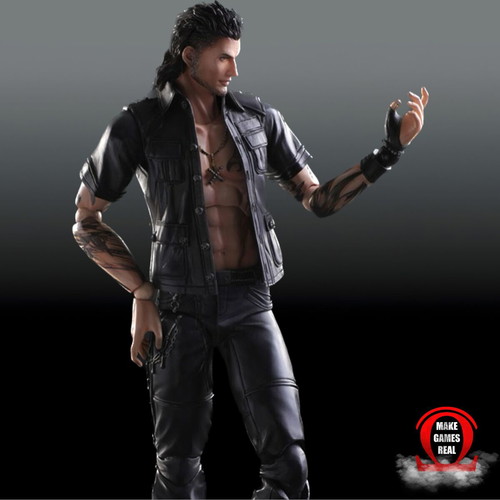 Final Fantasy XV Gladiolus action figure new, Play Arts, 28 cm
