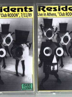 The Residents Σπάνια διπλή κασέτα μεταχειρισμένη, Live στο ΡΟΔΟΝ 1989