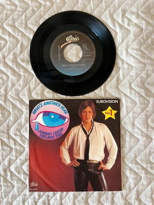 Johnny Logan What's Another Year 7" 45rpm vinyl single like new