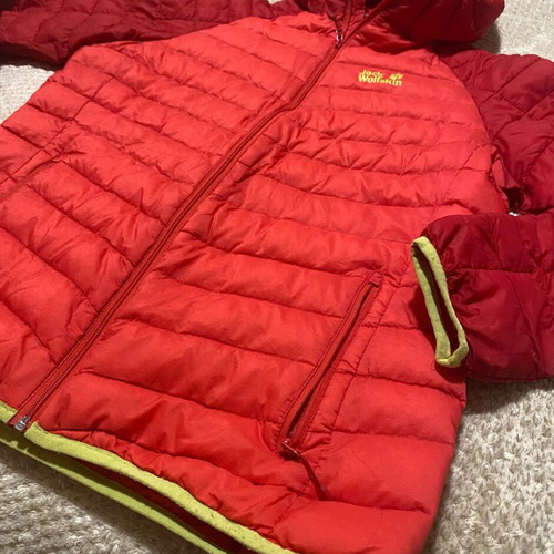 Jack Wolfskin women's down jacket used, size L, red