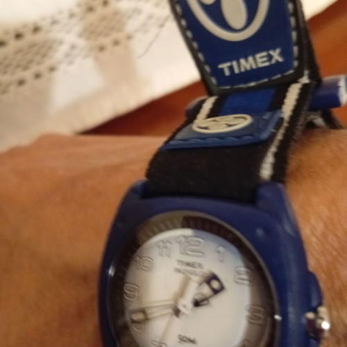Timex men's children's watch, blue, adjustable strap