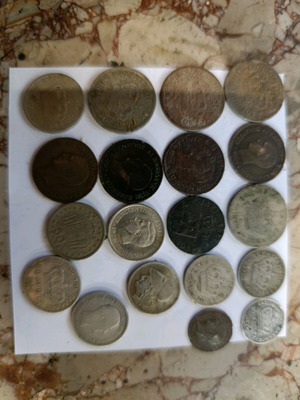 Collectible coins used, various and silver
