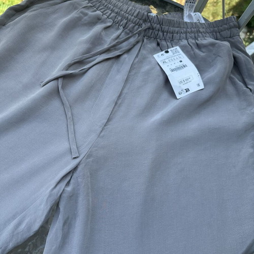 Zara pants new, size XL 42 14, grey