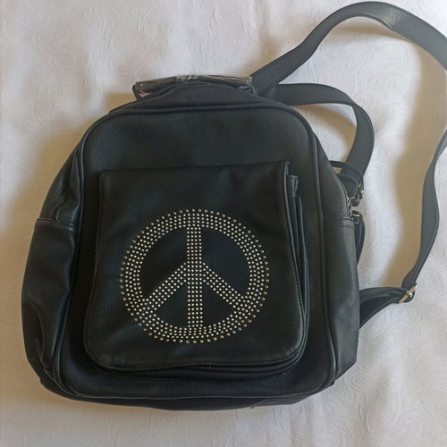 Women's backpack new black with large pocket