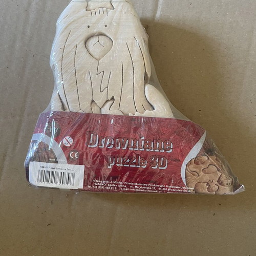 3D wooden dog puzzle new, for assembly and coloring