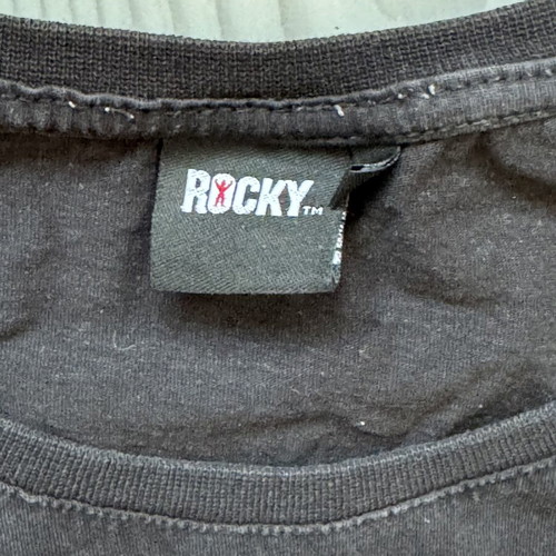 Rocky men's t-shirt, black, size M