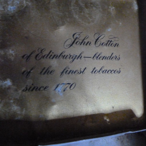 John Cotton metal cigarette box used