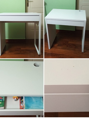 Γραφείο IKEA Micke λευκό, σαν καινούργιο, 73x50x75cm