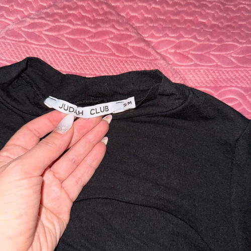 Judah Club crop top used, black, size S